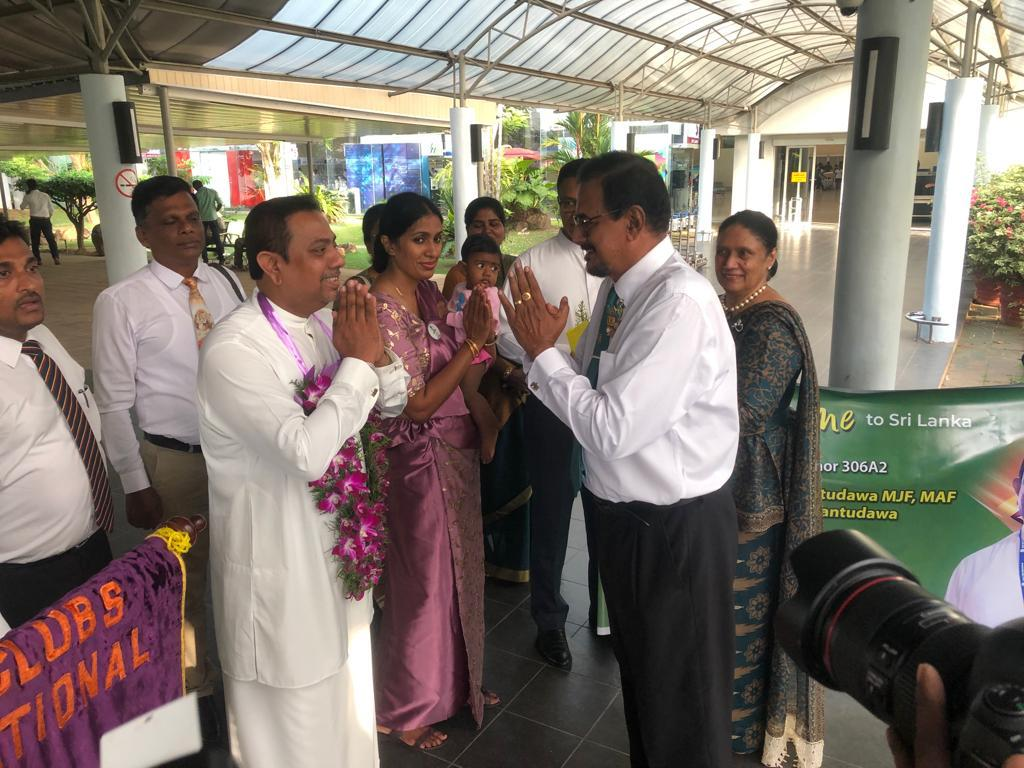 District Governor Welcome Ceremony to Sri Lanka